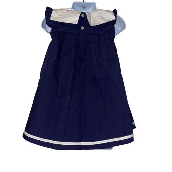 NWT Pumpkin Patch Sailor Dress Baby Girls 12 18 Months Sleeveless Diaper Cover - Picture 6 of 10